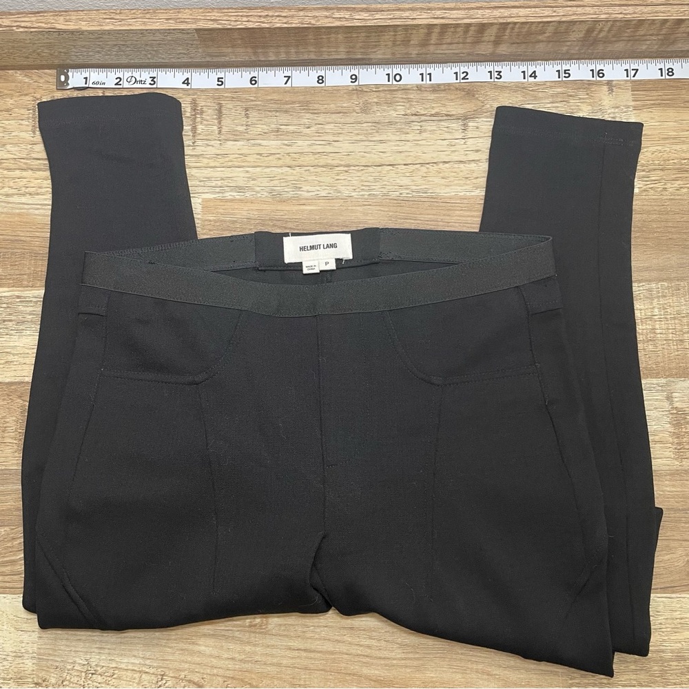 Helmut Lang‎ Virgin Wool Trouser Leggings Women's Size XS (P) Black EUC
